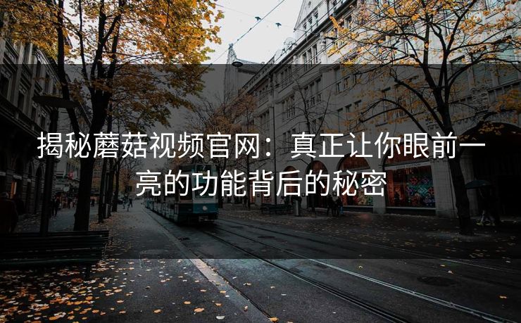 揭秘蘑菇视频官网：真正让你眼前一亮的功能背后的秘密
